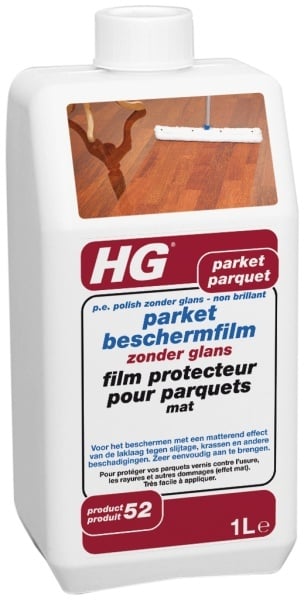 HG parket beschermfilm zonder glans (p.e. polish zonder glans)